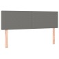 Letto a Molle Materasso e LED Grigio Scuro 140x190cm in Tessuto Letto a Molle Materasso e LED Grigio Scuro 140x190cm in Tessuto