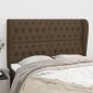 Testiera ad Orecchio MarroneScuro147 x 23 x 118/128cm inTessuto Testiera ad Orecchio MarroneScuro147 x 23 x 118/128cm inTessuto