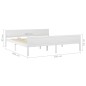 Giroletto Bianco in Legno Massello di Pino 180x200 cm Giroletto Bianco in Legno Massello di Pino 180x200 cm