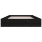 Giroletto Nero 120x190 cm 4FT Small Double in Legno Massello Giroletto Nero 120x190 cm 4FT Small Double in Legno Massello