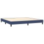 Letto a Molle Materasso e LED Blu 200x200cm in Tessuto Letto a Molle Materasso e LED Blu 200x200cm in Tessuto