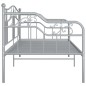 Telaio Divano Letto Grigio in Metallo 90x200 cm