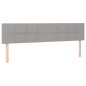 Letto a Molle Materasso e LED Grigio Chiaro 180x200 cm Tessuto Letto a Molle Materasso e LED Grigio Chiaro 180x200 cm Tessuto