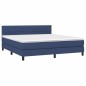 Letto a Molle con Materasso e LED Blu 180x200 cm in Tessuto Letto a Molle con Materasso e LED Blu 180x200 cm in Tessuto