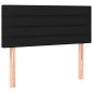 Letto a Molle con Materasso e LED Nero 90x190 cm in Tessuto Letto a Molle con Materasso e LED Nero 90x190 cm in Tessuto