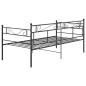 Divano Letto Telaio Nero in Metallo 90x200 cm Divano Letto Telaio Nero in Metallo 90x200 cm