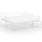 Telaio Divano Letto Estraibile Bianco in Metallo 90x200 cm Telaio Divano Letto Estraibile Bianco in Metallo 90x200 cm