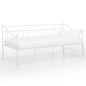 Telaio Divano Letto Estraibile Bianco in Metallo 90x200 cm Telaio Divano Letto Estraibile Bianco in Metallo 90x200 cm