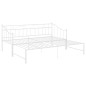 Telaio Divano Letto Estraibile Bianco in Metallo 90x200 cm Telaio Divano Letto Estraibile Bianco in Metallo 90x200 cm