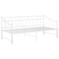 Telaio Divano Letto Estraibile Bianco in Metallo 90x200 cm Telaio Divano Letto Estraibile Bianco in Metallo 90x200 cm
