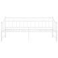 Telaio Divano Letto Estraibile Bianco in Metallo 90x200 cm Telaio Divano Letto Estraibile Bianco in Metallo 90x200 cm