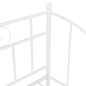 Telaio Divano Letto Estraibile Bianco in Metallo 90x200 cm Telaio Divano Letto Estraibile Bianco in Metallo 90x200 cm