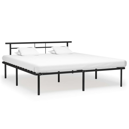 vidaXL Giroletto Nero in Metallo 200x200 cm