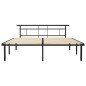 vidaXL Giroletto Nero in Metallo 200x200 cm vidaXL Giroletto Nero in Metallo 200x200 cm