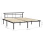 vidaXL Giroletto Nero in Metallo 200x200 cm vidaXL Giroletto Nero in Metallo 200x200 cm
