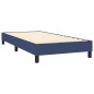 Letto a Molle con Materasso e LED Blu 90x200 cm in Tessuto Letto a Molle con Materasso e LED Blu 90x200 cm in Tessuto