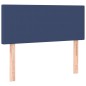 Letto a Molle con Materasso e LED Blu 90x200 cm in Tessuto Letto a Molle con Materasso e LED Blu 90x200 cm in Tessuto