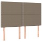 Testiere 4 pz Tortora 72x5x78/88 cm in Tessuto Testiere 4 pz Tortora 72x5x78/88 cm in Tessuto