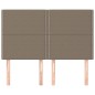 Testiere 4 pz Tortora 72x5x78/88 cm in Tessuto Testiere 4 pz Tortora 72x5x78/88 cm in Tessuto