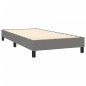 Letto a Molle Materasso e LED Grigio Scuro 100x200cm in Tessuto Letto a Molle Materasso e LED Grigio Scuro 100x200cm in Tessuto