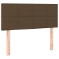 Letto a Molle Materasso e LED Marrone Scuro 120x200 cm Tessuto Letto a Molle Materasso e LED Marrone Scuro 120x200 cm Tessuto