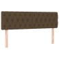 Letto a Molle Materasso e LED Marrone Scuro 140x200 cm Tessuto Letto a Molle Materasso e LED Marrone Scuro 140x200 cm Tessuto