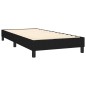 Letto a Molle con Materasso e LED Nero 90x190 cm in Tessuto Letto a Molle con Materasso e LED Nero 90x190 cm in Tessuto