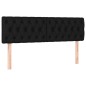 Letto a Molle con Materasso e LED Nero 160x200 cm in Tessuto Letto a Molle con Materasso e LED Nero 160x200 cm in Tessuto