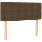 vidaXL Letto a Molle Materasso e LED Marrone Scuro 90x200cm in Tessuto vidaXL Letto a Molle Materasso e LED Marrone Scuro 90x200cm in Tessuto