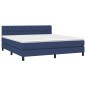 vidaXL Letto a Molle con Materasso e LED Blu 180x200 cm in Tessuto vidaXL Letto a Molle con Materasso e LED Blu 180x200 cm in Tessuto