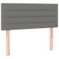 Letto a Molle Materasso e LED Grigio Scuro 100x200cm in Tessuto Letto a Molle Materasso e LED Grigio Scuro 100x200cm in Tessuto
