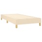 vidaXL Letto a Molle con Materasso e LED Crema 100x200cm in Tessuto vidaXL Letto a Molle con Materasso e LED Crema 100x200cm in Tessuto