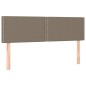 Letto a Molle con Materasso e LED Tortora 140x200 cm in Tessuto Letto a Molle con Materasso e LED Tortora 140x200 cm in Tessuto