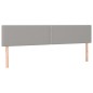 vidaXL Letto a Molle Materasso e LED Grigio Chiaro 200x200 cm Tessuto vidaXL Letto a Molle Materasso e LED Grigio Chiaro 200x200 cm Tessuto