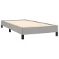 Letto a Molle Materasso e LED Grigio Chiaro 80x200 cm Tessuto Letto a Molle Materasso e LED Grigio Chiaro 80x200 cm Tessuto