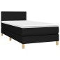 vidaXL Letto a Molle con Materasso e LED Nero 90x190 cm in Tessuto vidaXL Letto a Molle con Materasso e LED Nero 90x190 cm in Tessuto