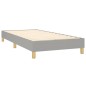 vidaXL Letto a Molle Materasso e LED Grigio Chiaro 100x200 cm Tessuto vidaXL Letto a Molle Materasso e LED Grigio Chiaro 100x200 cm Tessuto