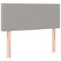 vidaXL Letto a Molle Materasso e LED Grigio Chiaro 100x200 cm Tessuto vidaXL Letto a Molle Materasso e LED Grigio Chiaro 100x200 cm Tessuto