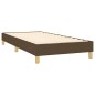 Letto a Molle Materasso e LED Marrone Scuro 90x200cm in Tessuto Letto a Molle Materasso e LED Marrone Scuro 90x200cm in Tessuto