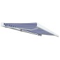 Tenda a Cassonetto Motorizzata 500x300 cm Blu e Bianco Tenda a Cassonetto Motorizzata 500x300 cm Blu e Bianco