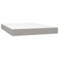 vidaXL Letto a Molle Materasso e LED Grigio Chiaro 140x200 cm Tessuto vidaXL Letto a Molle Materasso e LED Grigio Chiaro 140x200 cm Tessuto