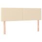 Letto a Molle con Materasso e LED Crema 140x200 cm in Tessuto Letto a Molle con Materasso e LED Crema 140x200 cm in Tessuto