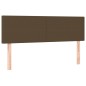Letto a Molle Materasso e LED MarroneScuro 140x190cm in Tessuto Letto a Molle Materasso e LED MarroneScuro 140x190cm in Tessuto