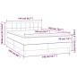 Letto a Molle Materasso e LED Grigio Chiaro 140x200 cm Tessuto Letto a Molle Materasso e LED Grigio Chiaro 140x200 cm Tessuto