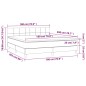 Letto a Molle Materasso e LED Grigio Chiaro 180x200 cm Tessuto Letto a Molle Materasso e LED Grigio Chiaro 180x200 cm Tessuto