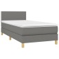 vidaXL Letto a Molle Materasso e LED Grigio Scuro 100x200cm in Tessuto vidaXL Letto a Molle Materasso e LED Grigio Scuro 100x200cm in Tessuto