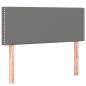 vidaXL Letto a Molle Materasso e LED Grigio Scuro 100x200cm in Tessuto vidaXL Letto a Molle Materasso e LED Grigio Scuro 100x200cm in Tessuto