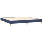 vidaXL Letto a Molle Materasso e LED Blu 200x200cm in Tessuto vidaXL Letto a Molle Materasso e LED Blu 200x200cm in Tessuto