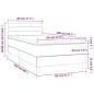 Letto a Molle Materasso e LED Grigio Scuro 80x200 cm in Tessuto Letto a Molle Materasso e LED Grigio Scuro 80x200 cm in Tessuto