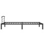 vidaXL Giroletto Nero in Metallo 90x200 cm vidaXL Giroletto Nero in Metallo 90x200 cm